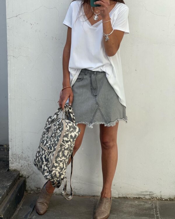 POLLERA JEAN GRIS - Image 3