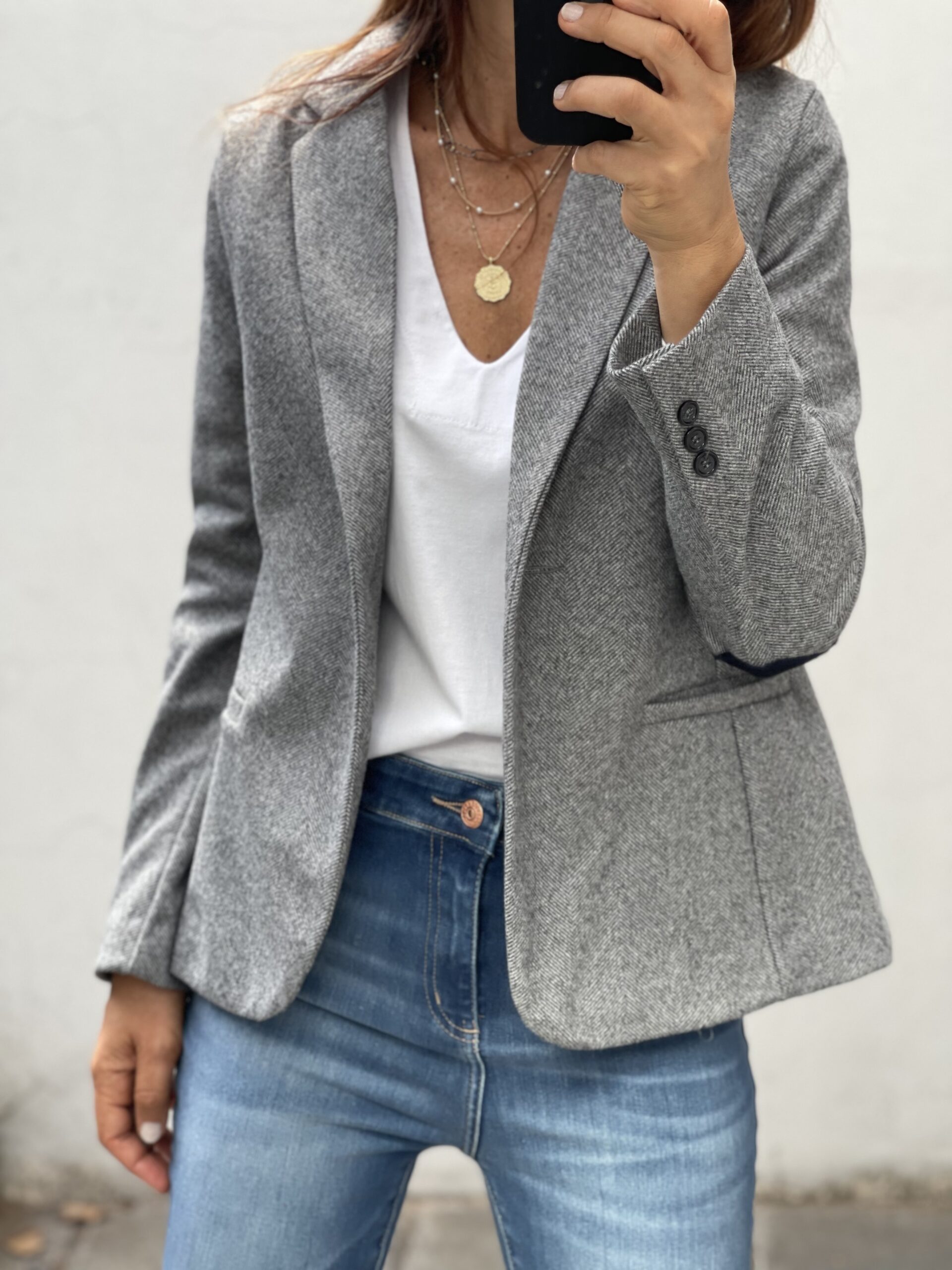 Blazer Pitucones en jacquard sastrero - Image 7