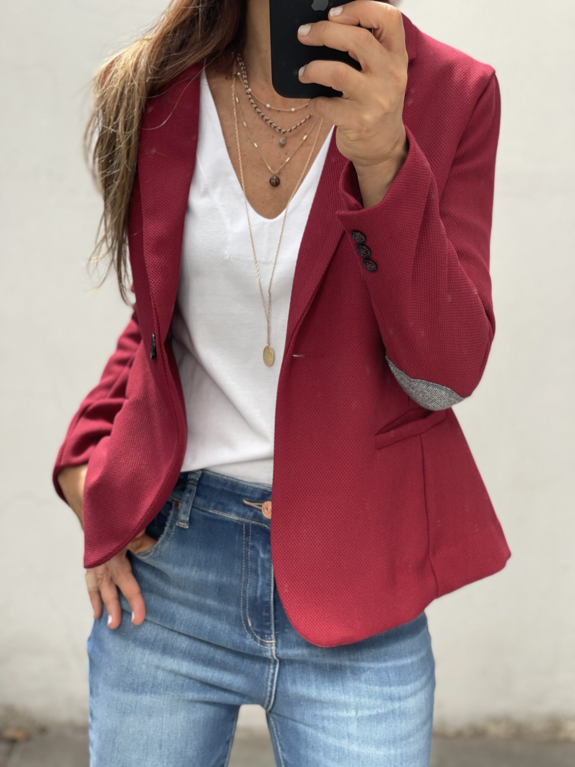 Blazer Pitucones en jacquard sastrero - Image 9