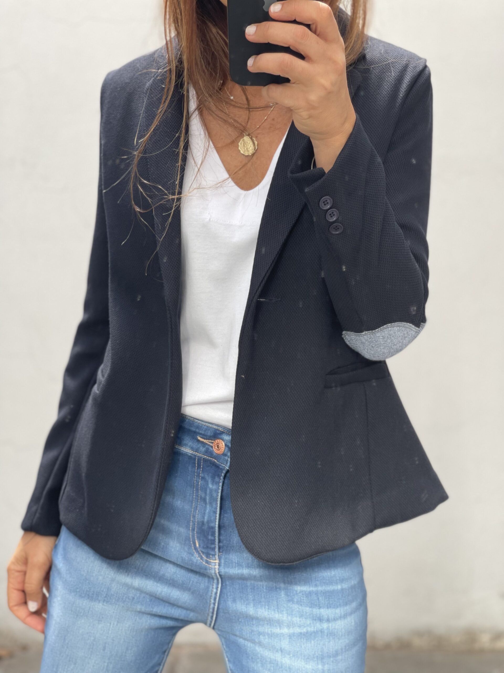 Blazer Pitucones en jacquard sastrero - Image 2