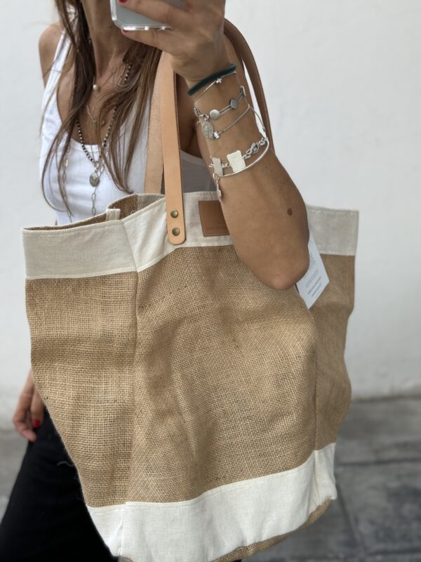 Bolso arpillera