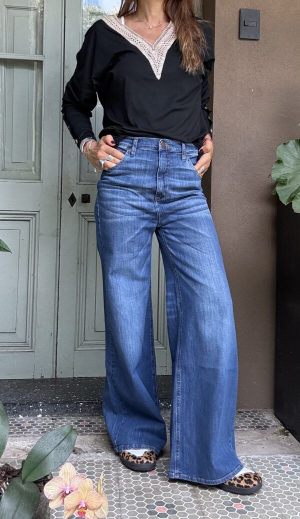 Jean Wide blue no desflecado - Image 6
