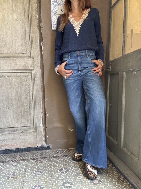 Jean Wide blue no desflecado - Image 7