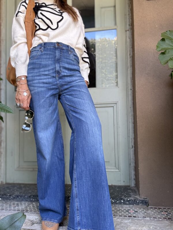 Jean Wide blue no desflecado - Image 4