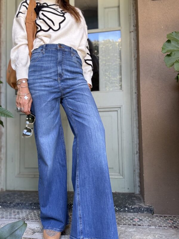 Jean Wide blue no desflecado - Image 4