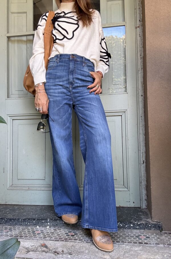 Jean Wide blue no desflecado - Image 3