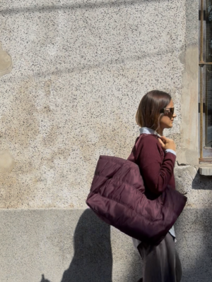 Tote bag Bordo