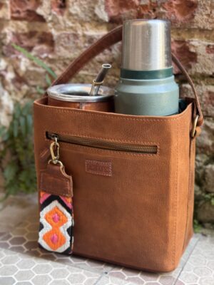 Canasta Matera cuero