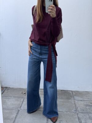 Jean Wide mid blue